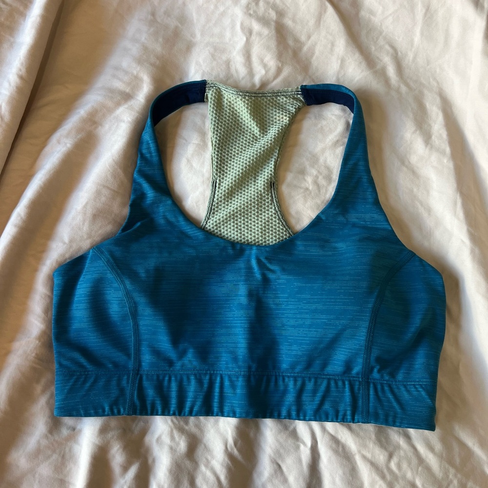 Outdoor Voices Teal Racerback Sports Bra